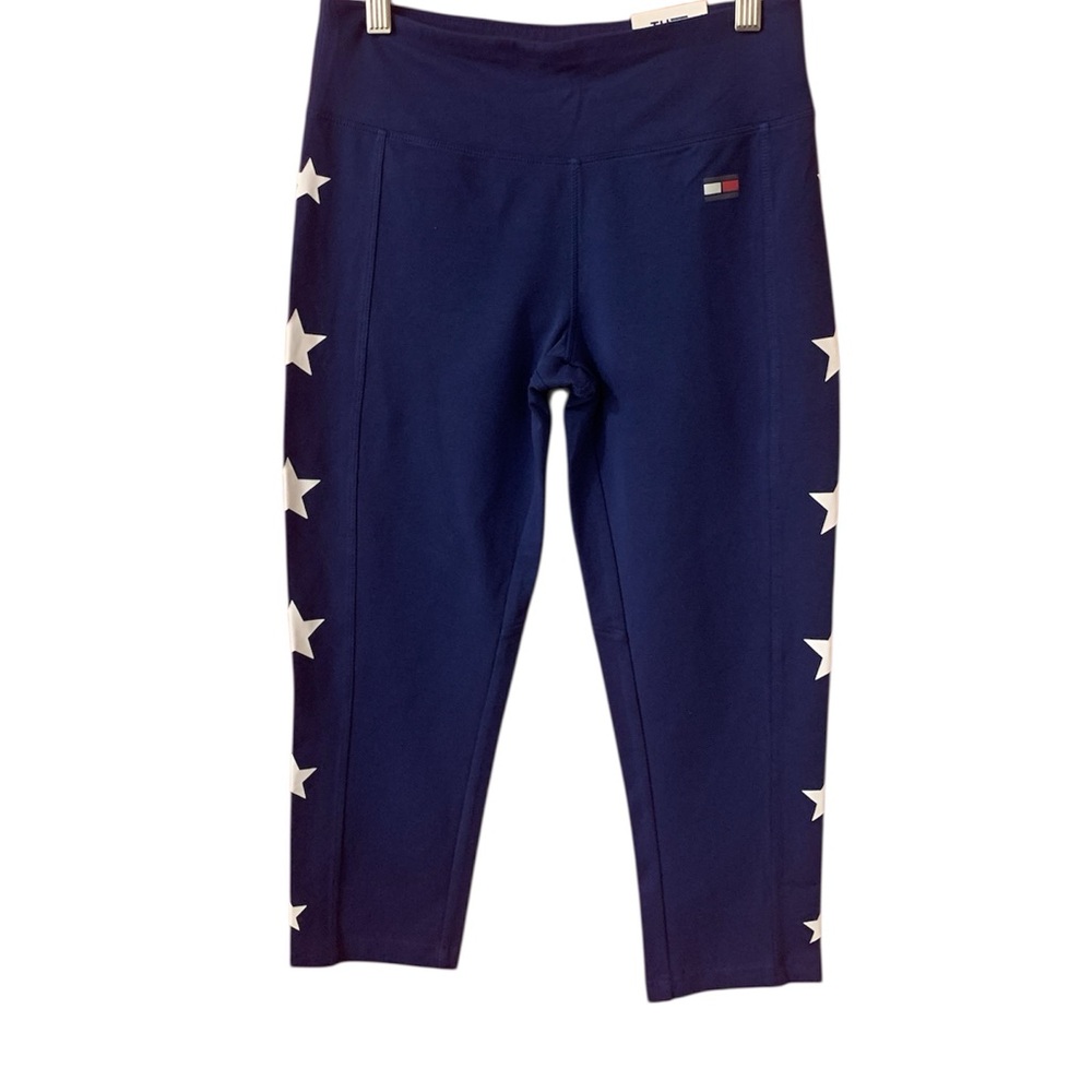 Tommy Hilfiger Blue and White Leggings Performance Fit